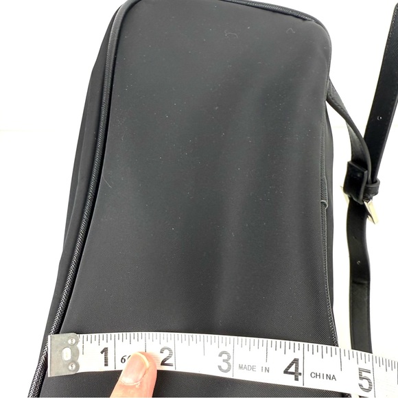 Ted Baker Backpack Black Nylon‎ Rucksack Gold Accent Drawstring Brand New - Picture 16 of 16